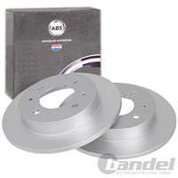 2X ABS Bremsscheiben 258Mm Voll Hinten Passend FüR Hyundai Coupe Elantra Lantra