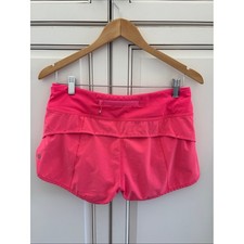 Lululemon Speed Up Lined Running Shorts Pink Performance Beach Women's Size 6