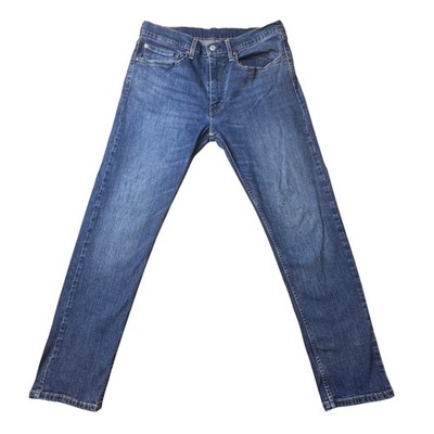 Levi's 502 Jeans Mens 34x32 (34x29) Blue Regular Taper Medium Wash Stretch Denim