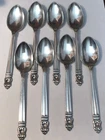 Royal Danish by International Sterling Silver Flatware 8 Teaspoons Set 265g