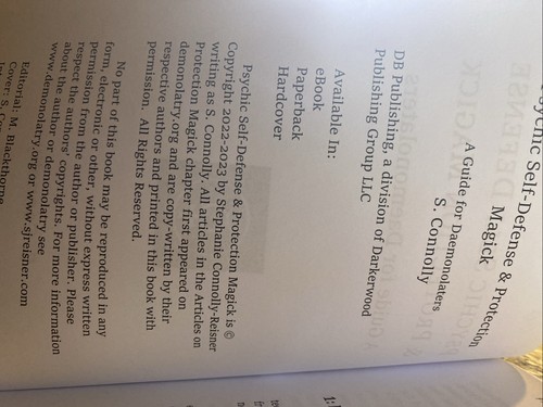 Psychic Self-Defense & Protection Magick: A Guide for Daemonolaters - Picture 3 of 5
