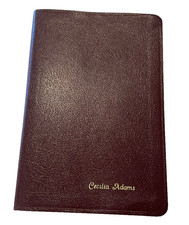 NIV Thinline Bible 1996 Burgundy Bonded Leather Color Maps Text 1984