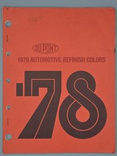 1978 Dupont Automotive Refinish Colors Paint Chip Book Auto Paint Chart 1978 Dupont Automotive Refinish Colors Paint Chip Book Auto Paint Chart