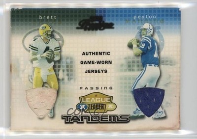2002 Playoff Prestige Jerseys 151/250 Peyton Manning Brett Favre #LL2 HOF 12hh