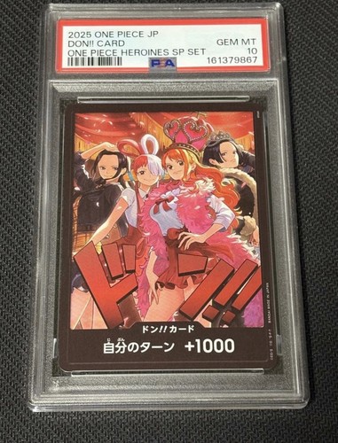 2025 ONE PIECE JAPANESE ONE PIECE HEROINES SPECIAL SET  DON!! CARD PSA 10