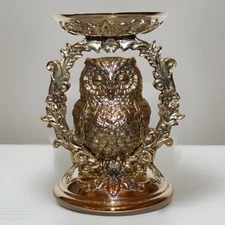Bath & Body Works ORNATE OWL 3-Wick Pedestal Candle Holder LIMITED  Free Ship 🦉