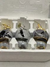 On Eagles’ Wings Three Piece Porcelain Ornament Set Bradford Editions 2002 Box5