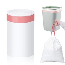 13 Gallon Drawstring Tall Kitchen Trash Bags,Clean Fresh Scent and Heavy Duty...