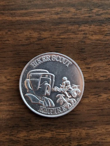 Vintage Star Wars 1984 POTF Biker Scout Empire Aluminum Collectors Coin
