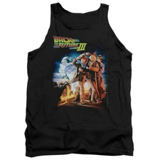 Back To The Future III Poster Mens Tank Top Shirt Black Officially Licensed