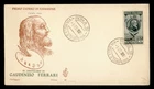 DR WHO 1950 ITALY FDC ART GUADENZIO FERRARI M74237