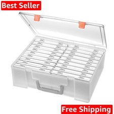 Photo Storage Box 4x6, 18 Inner Extra Large Organizer Acid-Free Photo Keeper ...