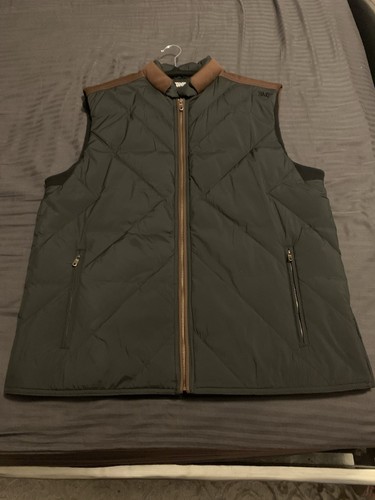 PXG PARSONS EXTREME Mens Range X Quilted Puffer Down Vest Full Zip Size L Logo