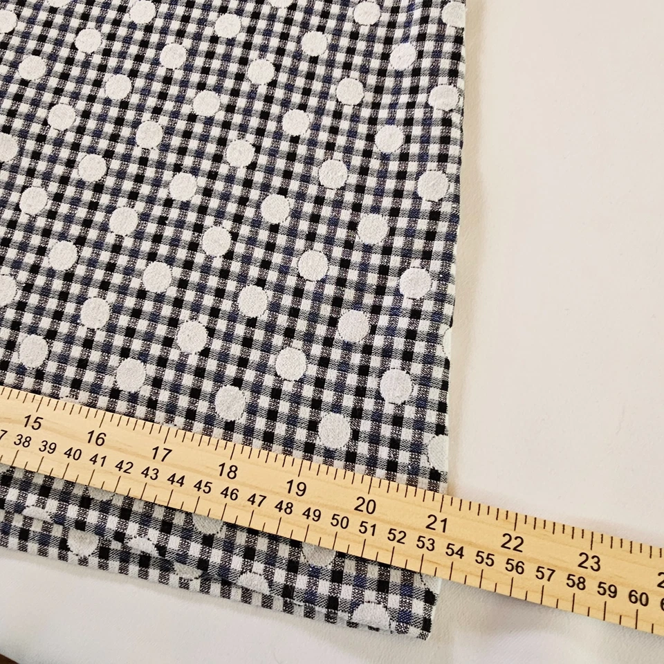 ELLE Women’s Small Black & White Gingham Dot Sheath Dress – Short Sleeve - Image 4 of 4