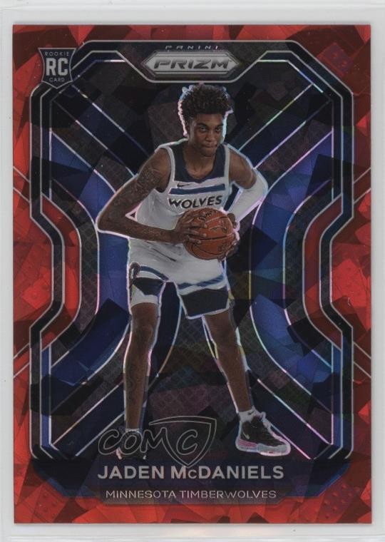 2020-21 Panini Prizm Red Ice Prizm Jaden McDaniels #277 1l1g
