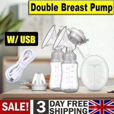 USB Electric Breast Pump Mute Automatic Dual Breastpump Baby Infant Feeding NEW