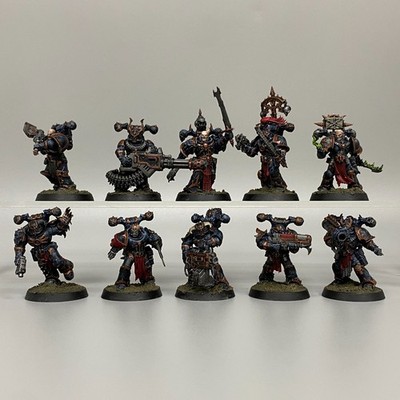 10 Night Lords Chaos Space Marines Legionäre Warhammer 40.000 40K Heretiker