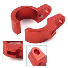 Front Brake Hose Clamp Line Holder For HONDA CR80R CR85R CR125R Red