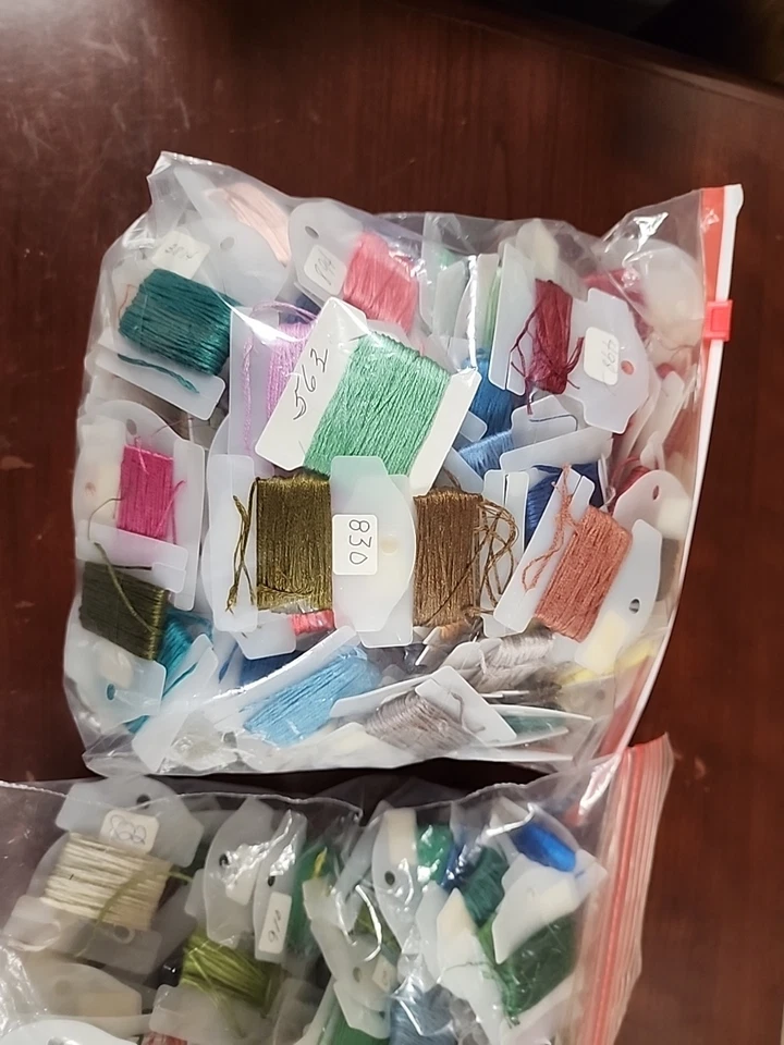 295 DMC Embroidery Floss Lot Bobbins - Image 3 of 3