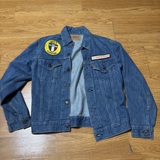 Levi Strauss Denim Jacket, Size 36 with patches