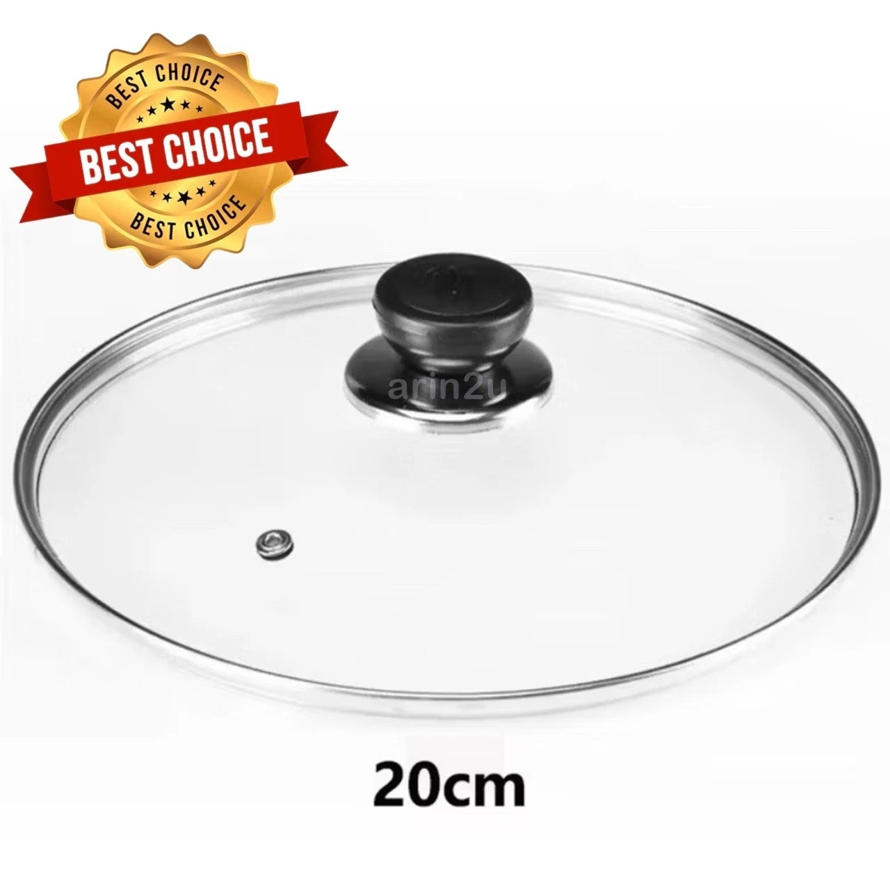 20 CM Replacement Glass Lid New Universal For Pot Pan Cookware Bakeware