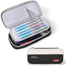 Pencil Pouch, Big Capacity Waterproof Pencil Case, Sturdy Stationery Pen Bag for
