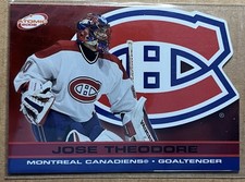 2001-02 Pacific Atomic Red Jose Theodore #53 SN: 128/290 Montreal Canadiens