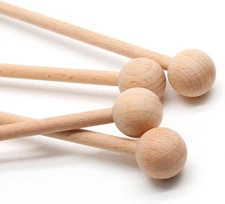 4 Pcs Wood Percussion Sticks 8.7" Xylophone Mallets Glockenspiel... 