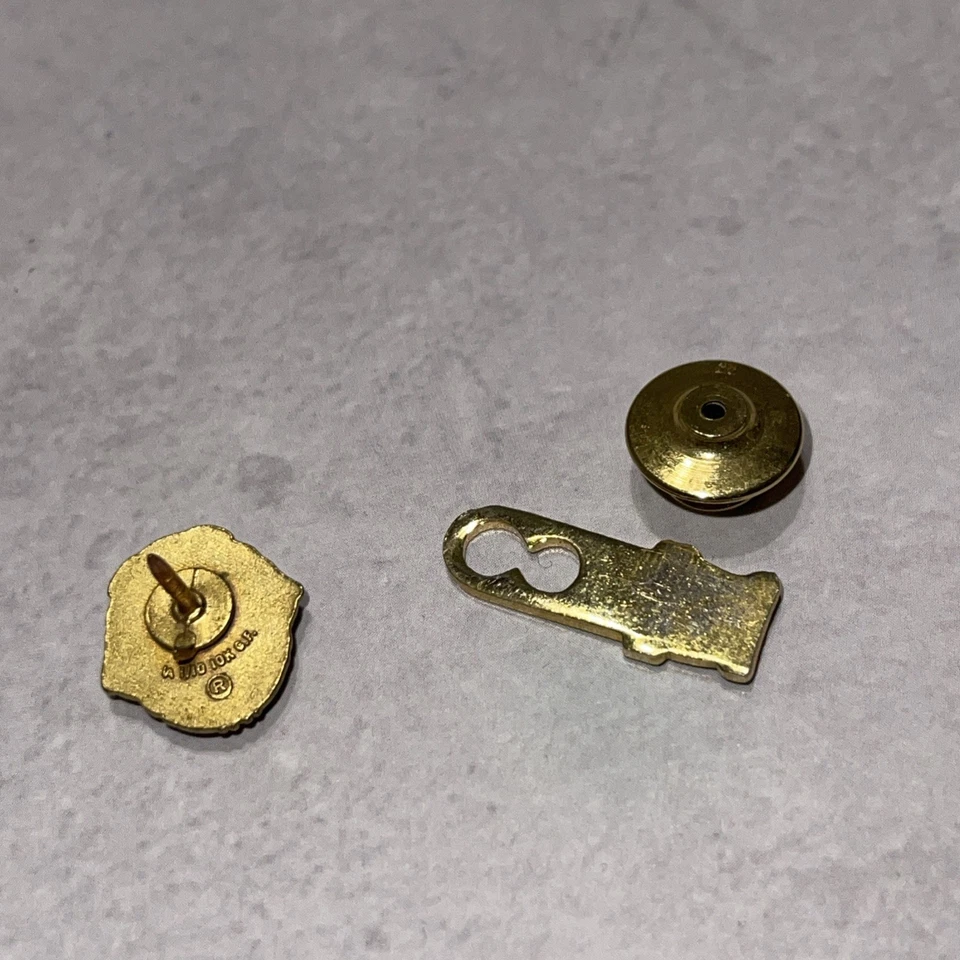 狮子会徽章复古 10K 黄金蓝色珐琅前任总统 — 第 4/4 张图片