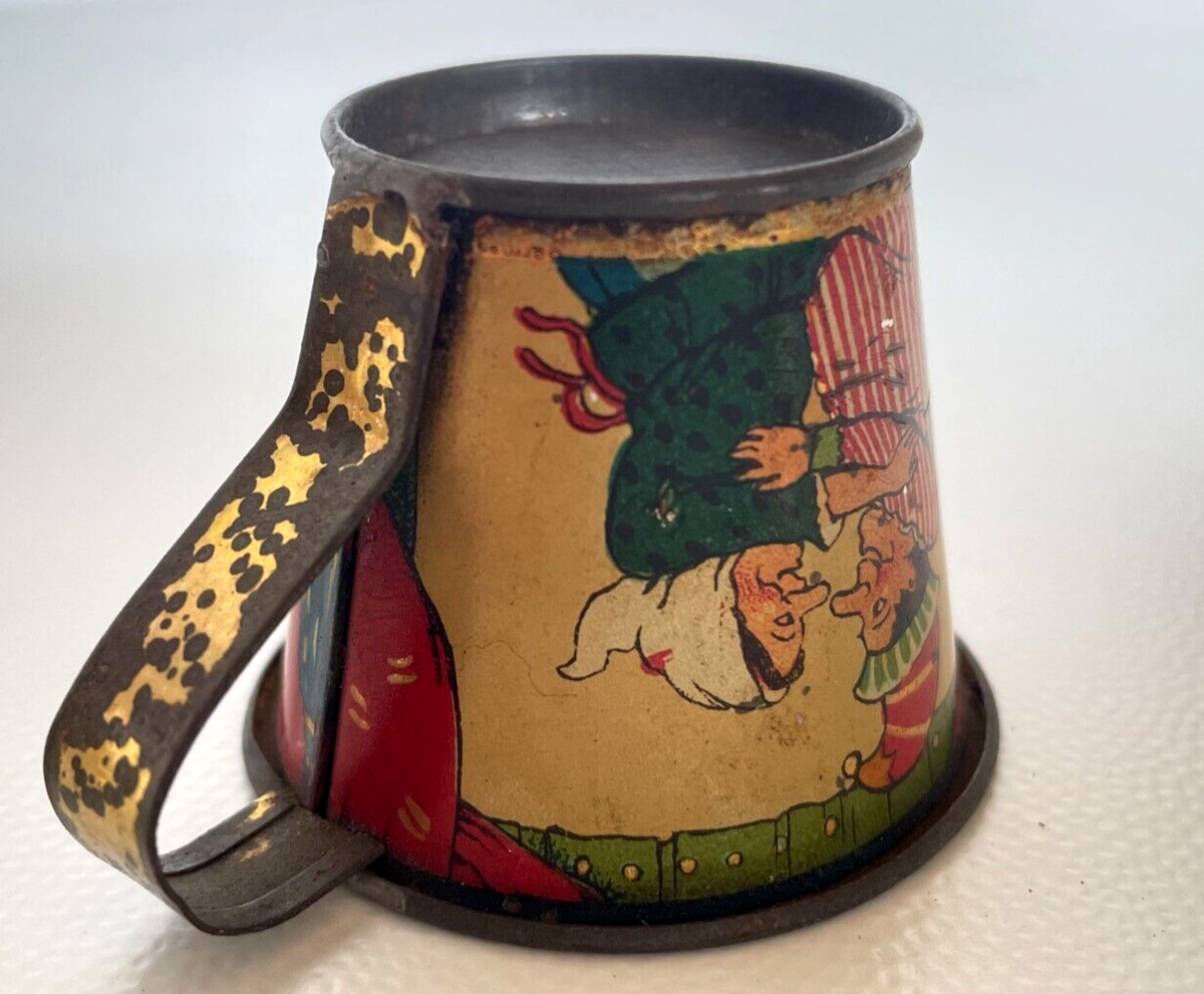 Jouet ancien 16- dînette, motif couple personnages années 50/60 lot de 29 pièces - Collection
