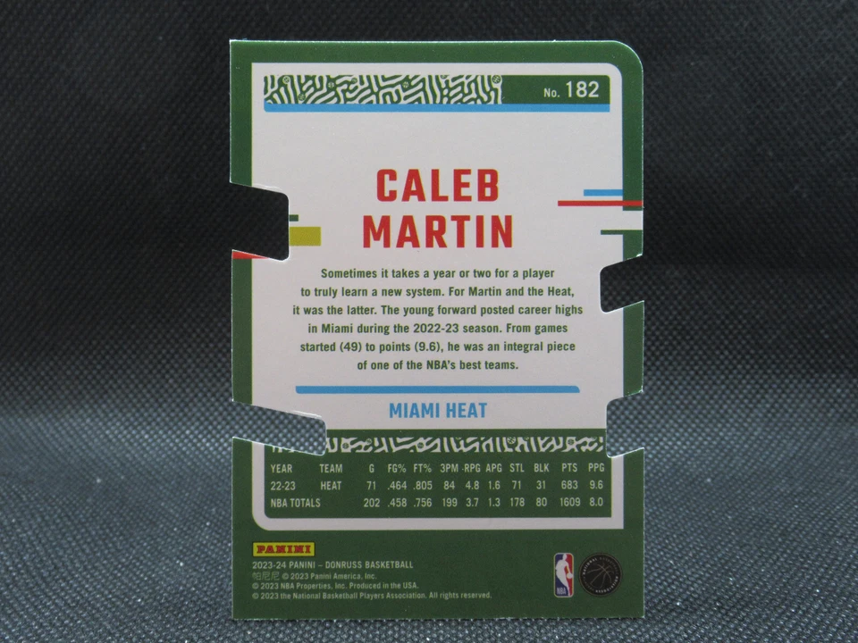 2023-24 Panini Donruss - Caleb Martin - PRESS PROOF DIE CUT /25 - #182 - Image 2 of 2