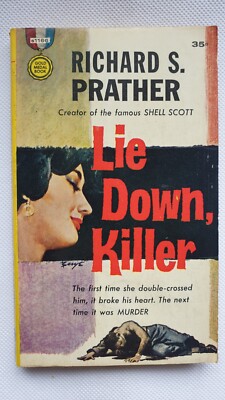 Lie Down Killer by Richard S. Prather, Fawcett Gold Medal Books VG 1962