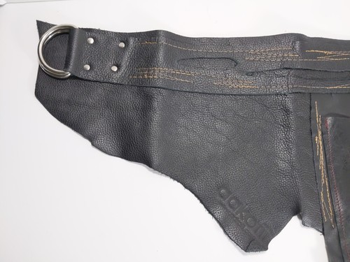 AAKOFII LEATHER Black Hip Womens Belt Waist Bag - Picture 2 of 12