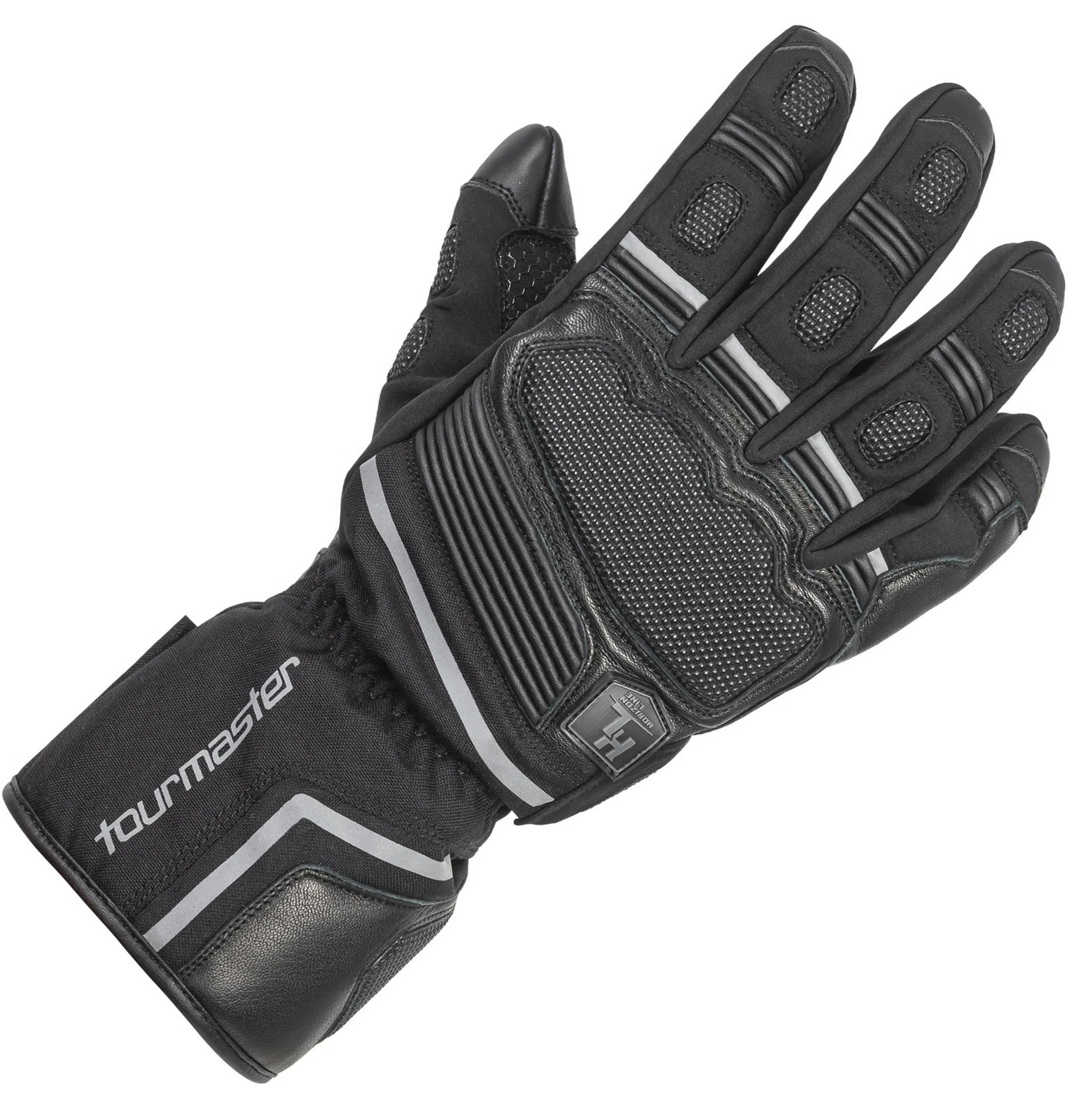 Tourmaster Horizon Line Roamer Mens Waterproof Motorcycle Gloves Black