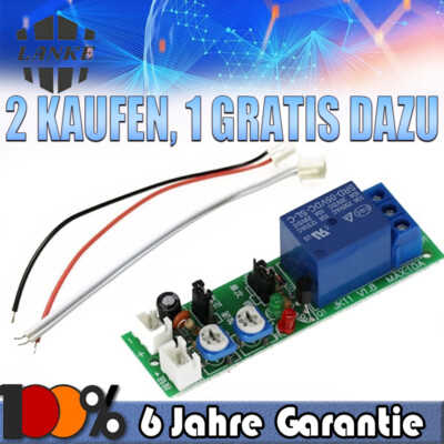 Verzögerungsrelais DC 12V Einstellbare Timer-Relaismodul 0-15 min Automation DHL