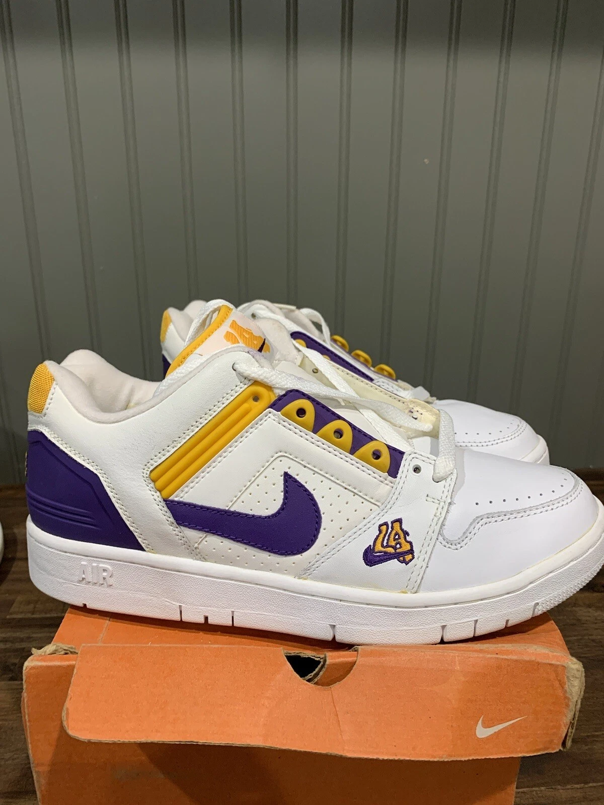 DS 2003 Air Force II Lakers taille 10 L.A. 305602 151 Supreme Kobe Max Jordan