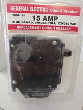 Connecticut Electric GE THQP115 Circuit Breaker, 1-Pole 15-Amp Thin View Pk D26