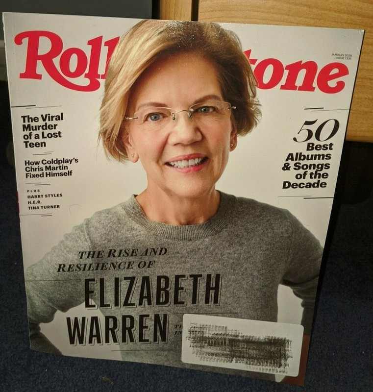 Rolling Stone magazine #1335 January 2020 Elizabeth Warren