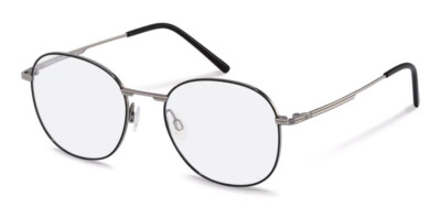 Rodenstock R7107 B Damen Brille Brillenfassung Brillengestell Titan Schwarz Grau