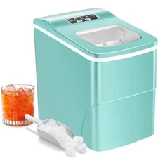 Ice Makers Countertop, 26lbs/24hrs Portable Bullet Cubed Ice , 9 pcs/6-8mins