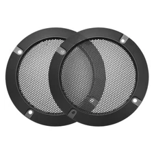 Speaker Grill Cover 4 Inch Mesh Circle Subwoofer Guard Protector Black 2pcs