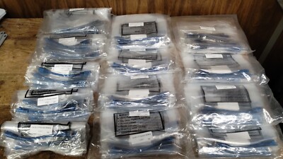 One Lot: Ten 0.5Ft. Cat5E Ethernet Pure copper blue patch cords Gold Plated RJ45
