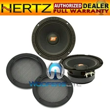 pkg HERTZ SV165.1 6.5" SPL SHOW 400W COMPONENT MIDRANGE SPEAKERS + GRILLS NEW