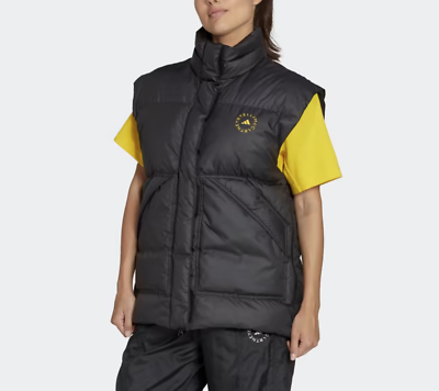 【ADIDAS by Stella McCartney】ダウンベスト キルティング Adidas by Stella McCartney Black Sleeveless Padded Winter