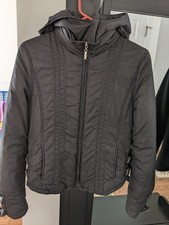 Women's L.e.i. Black Removable Hood Light Weight Puffer Jacket Coat Medium