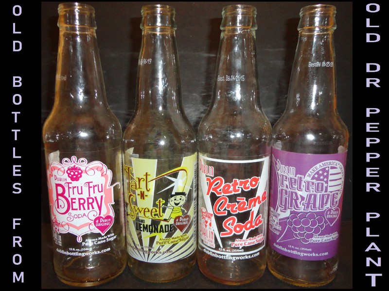 DUBLIN TEX Soda Bottles FRU FRU Berry TART n Sweet RETRO Créme Soda RETRO Grape