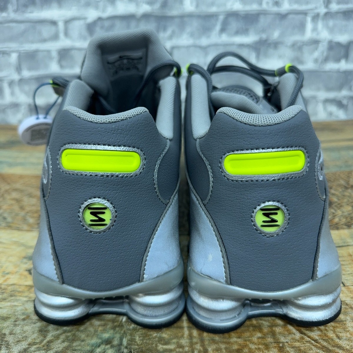 Nike Shox NZ EU Metallic Silver Black Cool Grey 501524-025 Mens Size 14 New 2015 Size 10.5 - Nike Shox NZ EU Silver for sale online | eBay main image 4