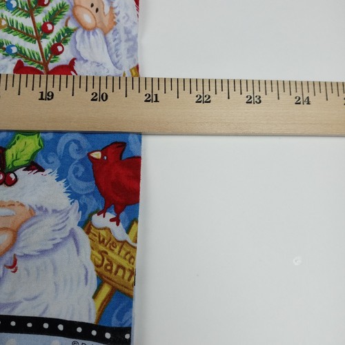 CHEROKEE V-Neck Scrub Top Shirt Christmas Santa Clause Debra Jordan Adult Small - Picture 8 of 13