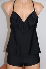 NWT Hula Honey Swimsuit Bikini Tankini 2pc set Sz XS Shorts