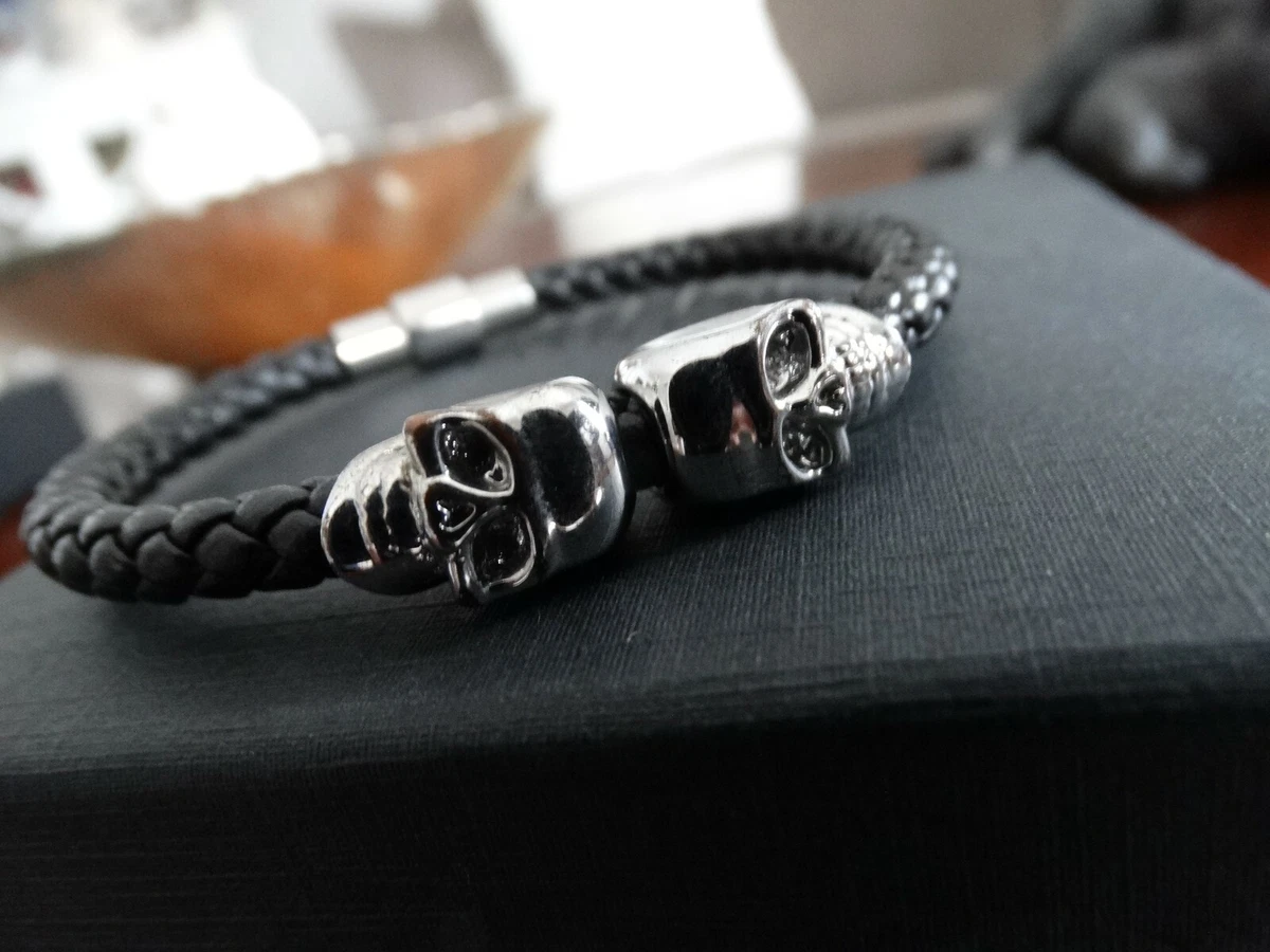 Skull bracelet london deals
